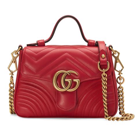 gucci red bags|gucci red marmont bag small.